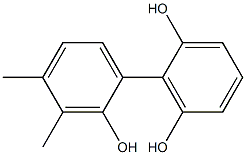 3',4'-Dimethyl-1,1'-biphenyl-2,2',6-triol Struktur