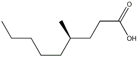 [R,(-)]-4-Methylnonanoic acid Struktur