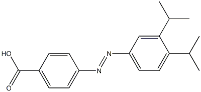 4-[(3,4-Diisopropylphenyl)azo]benzoic acid Struktur