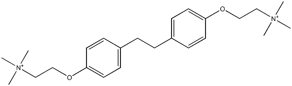 2,2'-[Ethylenebis(p-phenyleneoxy)]bis(N,N,N-trimethylethanaminium) Struktur