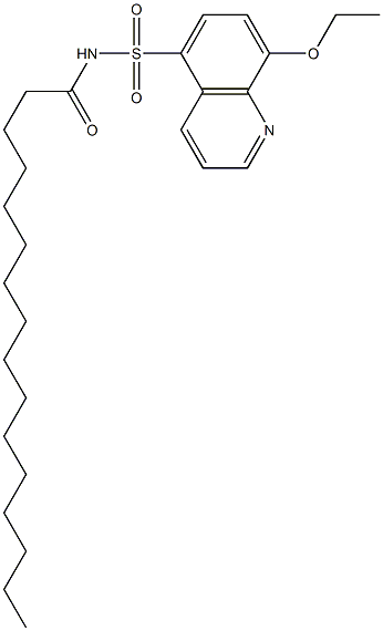 N-(8-Ethoxy-5-quinolylsulfonyl)hexadecanamide Struktur