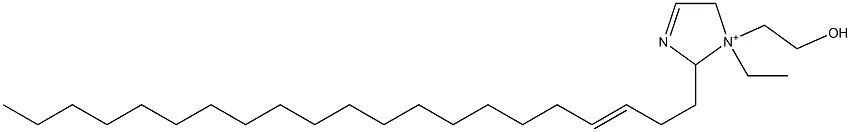 1-Ethyl-2-(3-henicosenyl)-1-(2-hydroxyethyl)-3-imidazoline-1-ium Struktur