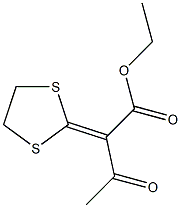 2-(1,3-Dithiolane-2-ylidene)acetoacetic acid ethyl ester Struktur