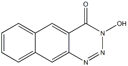 3-Hydroxynaphtho[2,3-d]-1,2,3-triazin-4(3H)-one Struktur