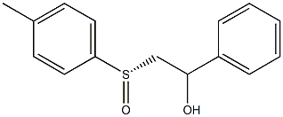 (S)-1-Phenyl-2-[(4-methylphenyl)sulfinyl]ethanol Struktur