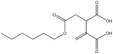 3-Butene-1,2,3-tricarboxylic acid 1-hexyl ester Struktur