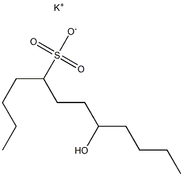 8-Hydroxydodecane-5-sulfonic acid potassium salt Struktur