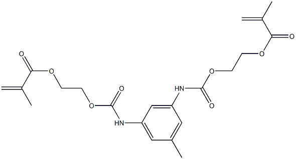 3,5-Bis[(2-methacryloyloxyethoxy)carbonylamino]toluene Struktur