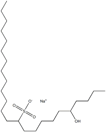 5-Hydroxytetracosane-11-sulfonic acid sodium salt Struktur