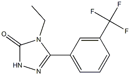 4-Ethyl-5-(3-trifluoromethylphenyl)-2H-1,2,4-triazol-3(4H)-one Struktur