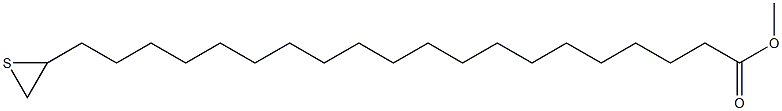 21,22-Epithiodocosanoic acid methyl ester Struktur