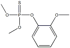 Thiophosphoric acid O,O-dimethyl O-[o-methoxyphenyl] ester Struktur