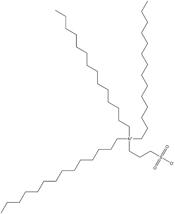 N,N-Ditetradecyl-N-(3-sulfonatopropyl)-1-tetradecanaminium Struktur