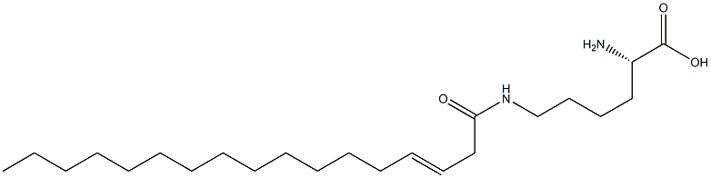 N6-(3-Heptadecenoyl)lysine Struktur