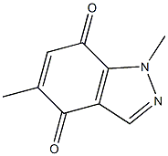 1,5-Dimethyl-1H-indazole-4,7-dione Struktur