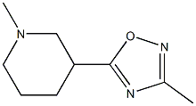 3-Methyl-5-(1-methyl-3-piperidinyl)-1,2,4-oxadiazole Struktur