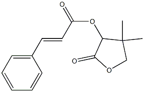 trans-Cinnamic acid 4,4-dimethyl-2-oxo-3-oxolanyl ester Struktur