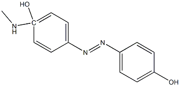 4'-(Methylamino)azobenzen-4-ol Struktur