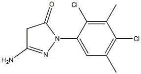 3-Amino-1-(2,4-dichloro-3,5-dimethylphenyl)-5(4H)-pyrazolone Struktur