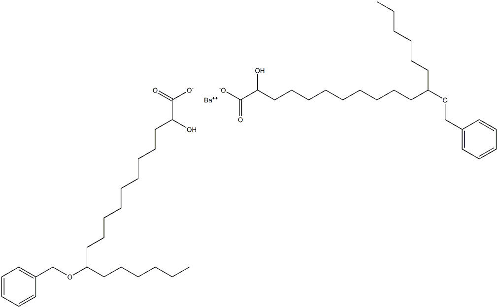 Bis(12-benzyloxy-2-hydroxystearic acid)barium salt Struktur