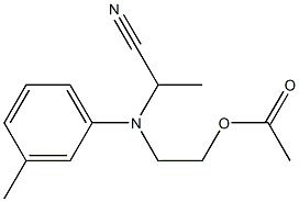 N-(1-Cyanoethyl)-N-(2-acetoxyethyl)-m-toluidine Struktur