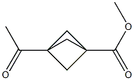 3-Acetylbicyclo[1.1.1]pentane-1-carboxylic acid methyl ester Struktur