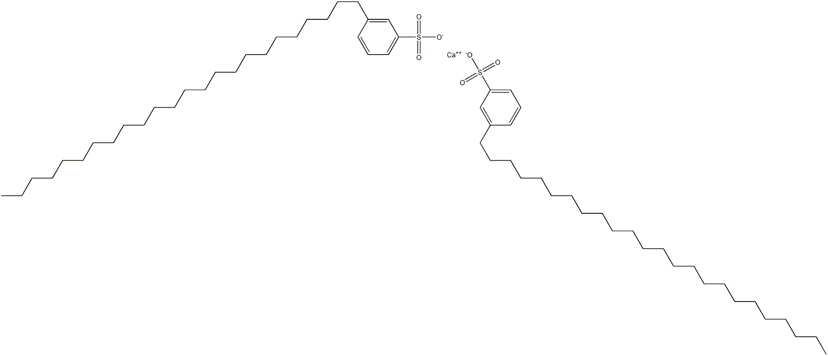 Bis(3-tetracosylbenzenesulfonic acid)calcium salt Struktur