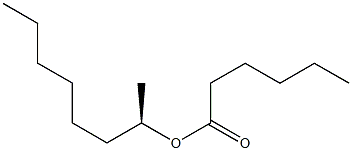 (-)-Hexanoic acid (R)-1-methylheptyl ester Struktur