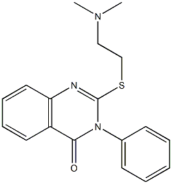 2-[2-(Dimethylamino)ethylthio]-3-phenyl-quinazolin-4(3H)-one Struktur