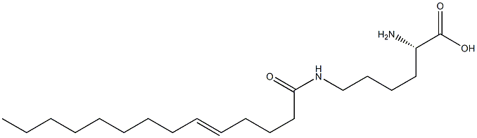 N6-(5-Tetradecenoyl)lysine Struktur