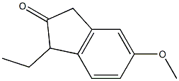 1-Ethyl-5-methoxy-2-indanone Struktur