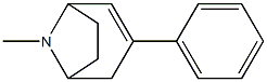 8-Methyl-3-phenyl-8-azabicyclo[3.2.1]oct-2-ene Struktur