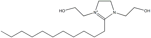 4,5-Dihydro-1,3-bis(2-hydroxyethyl)-2-undecyl-1H-imidazol-3-ium Struktur