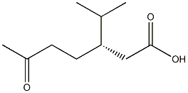 [S,(-)]-3-Isopropyl-6-oxoheptanoic acid Struktur