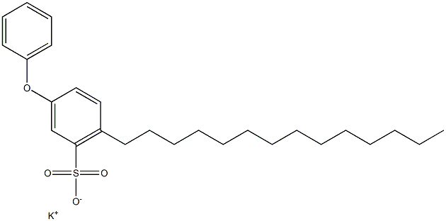 3-Phenoxy-6-tetradecylbenzenesulfonic acid potassium salt Struktur