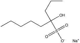 4-Hydroxynonane-4-sulfonic acid sodium salt Struktur