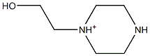 1-(2-Hydroxyethyl)piperazinium Struktur