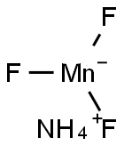 Ammonium trifluoromanganate(II) Struktur