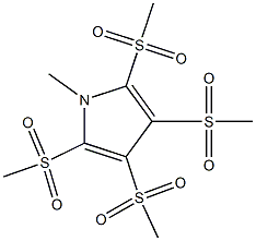 1-Methyl-2,3,4,5-tetrakis(methylsulfonyl)-1H-pyrrole Struktur