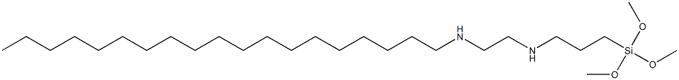 3-(Trimethoxysilyl)-N-[2-(nonadecylamino)ethyl]propan-1-amine Struktur