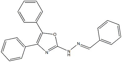 Benzaldehyde (4,5-diphenyloxazol-2-yl)hydrazone Struktur