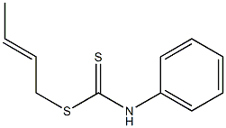 N-(Phenyl)dithiocarbamic acid [(E)-2-butenyl] ester Struktur