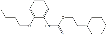 1-[2-[[(2-Butoxyphenyl)amino]carbonyloxy]ethyl]piperidine Struktur