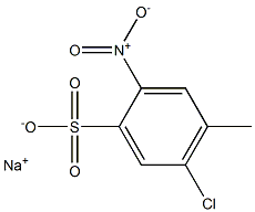 5-Chloro-4-methyl-2-nitrobenzenesulfonic acid sodium salt Struktur