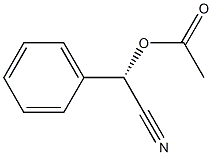 (2S)-2-Acetoxy-2-phenylacetonitrile Struktur