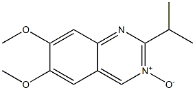 2-Isopropyl-6,7-dimethoxyquinazoline 3-oxide Struktur