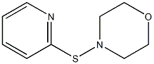 4-[(2-Pyridinyl)thio]morpholine Struktur