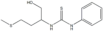 1-(1-Hydroxymethyl-3-methylthiopropyl)-3-phenylthiourea Struktur