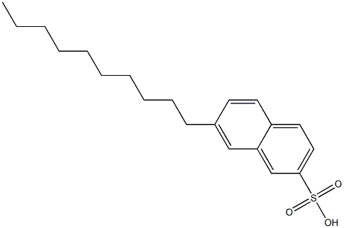 7-Decyl-2-naphthalenesulfonic acid Struktur