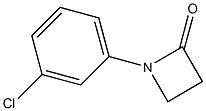 1-(3-Chlorophenyl)azetidin-2-one Struktur